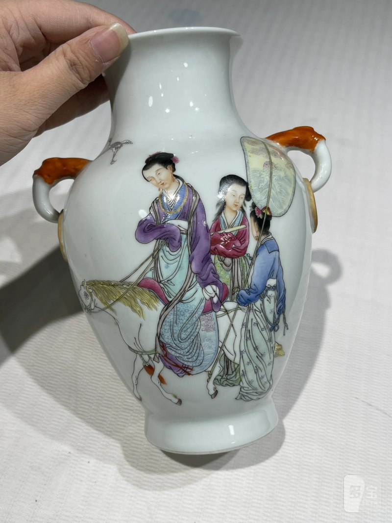 清代 粉彩人物纹瓷器一组十四件 - 图16
